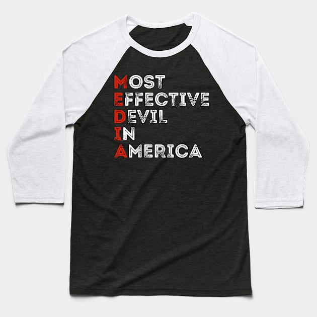 Most Effective Devil In America Baseball T-Shirt by DragonTees